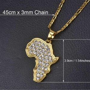 Africa rhinestone necklace
